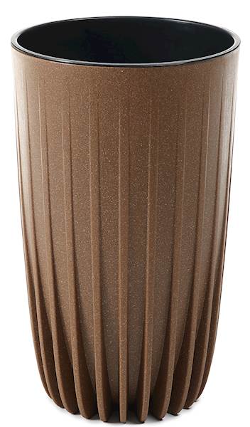 Doniczka MIRA wysoka 250 ECO wood naturalne drewno