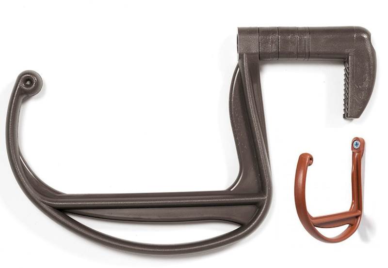 Uchwyt na 5-kę do skrzynki balkonowej - mokka