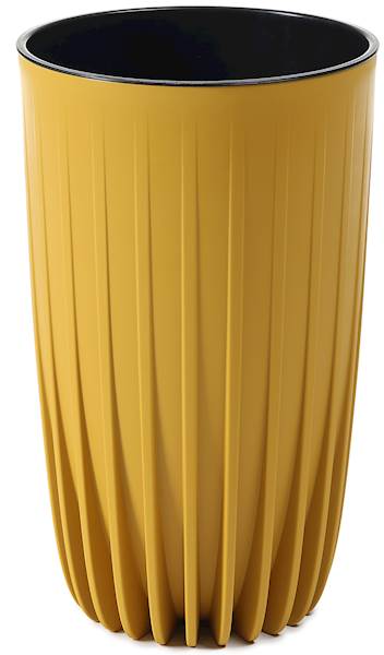 Doniczka MIRA wysoka 250 musztardowy