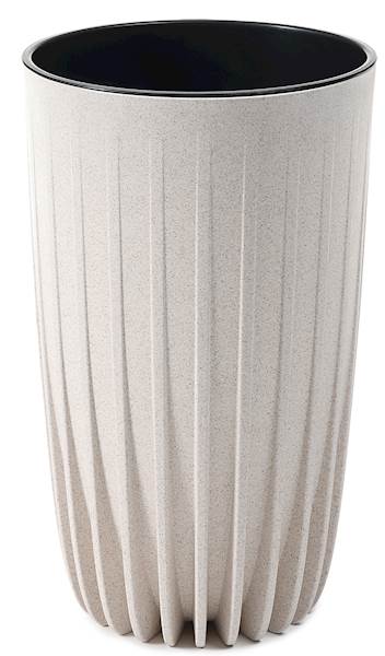 Doniczka MIRA wysoka 250 mm ECO wood - biały