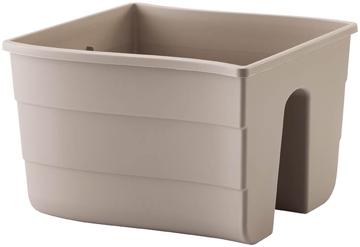 Donica skrzynka balustradowa fala 30 szaro-beżowy