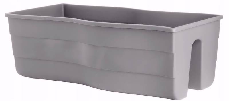 Donica skrzynka balustradowa fala 60 platyna