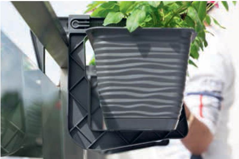 Uchwyt balkonowy uniwersalny brąz