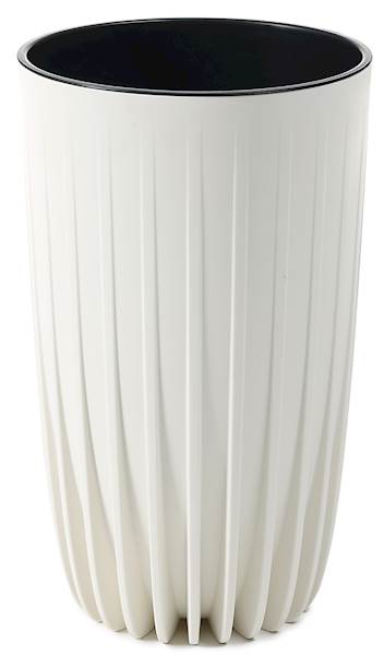 Doniczka MIRA wysoka 250 mm recycled kremowy