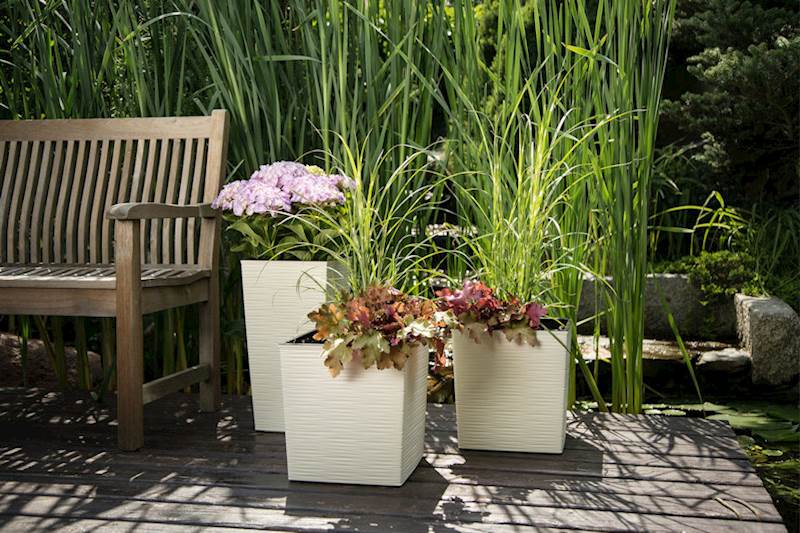 Doniczka JUKA 250x250 dłuto - kremowy