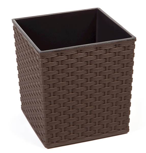 Doniczka JUKA 190x190 rattan - mokka