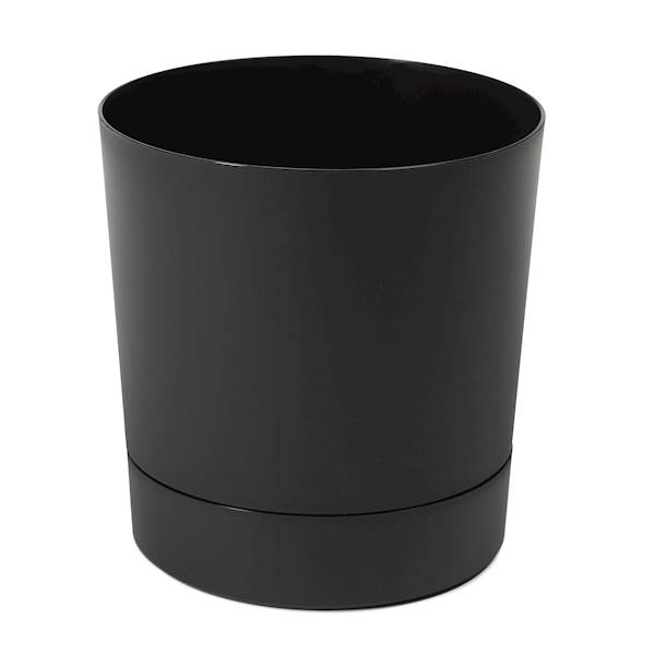Donica z podstawką AURA 125 recycled czarny