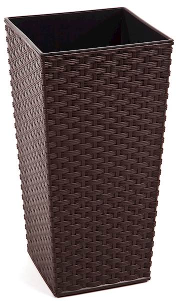 Doniczka FINEZJA 250x250 rattan - mokka