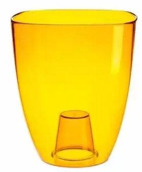 Osłonka storczyk 15 cm transparentny żółta