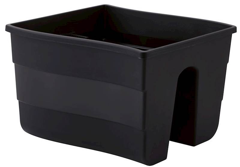 Donica skrzynka balustradowa fala 30 głęboka czerń