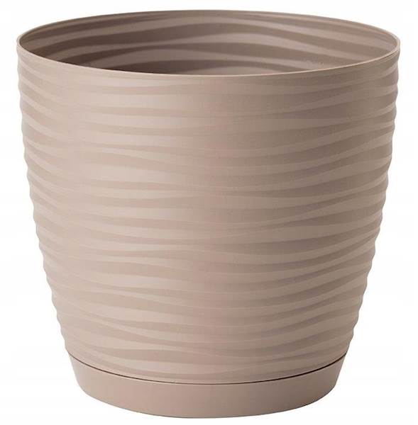 Sahara petit okrągła z podstawką 19 szaro-beżowy