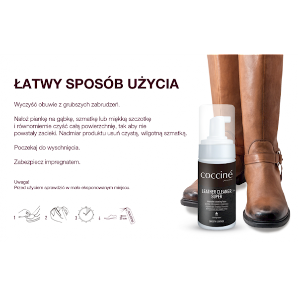 Pianka czyszcząca Coccine LEATHER CLEANER