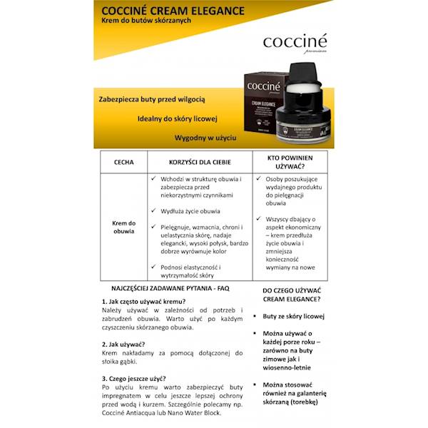 Krem pielęgnujący Coccine CREAM ELEGANCE