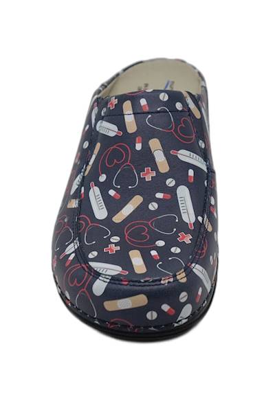 Klapki NURSING CARE Berlin Saude WG4AF26 granat