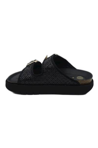Klapki GENUINS Hawaii Raffia GE-G105669 czarny