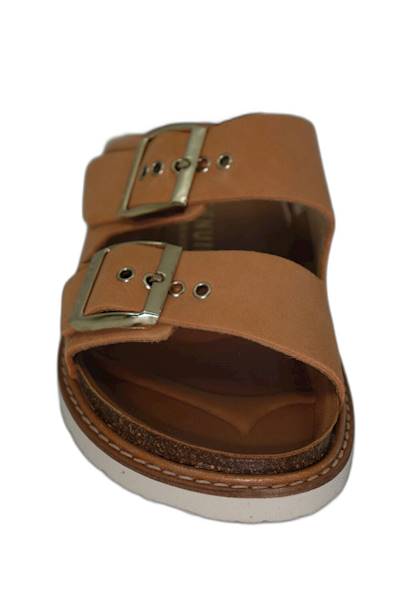 Klapki GENUINS Hawaii Velour GE-G105573 pomarańcz