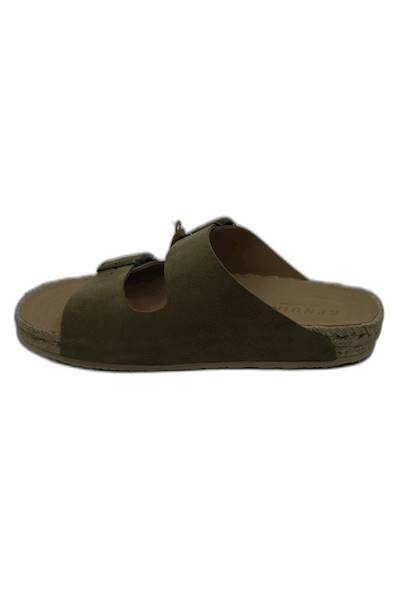 Klapki GENUINS Manacor Velour GE-G104956 zielony