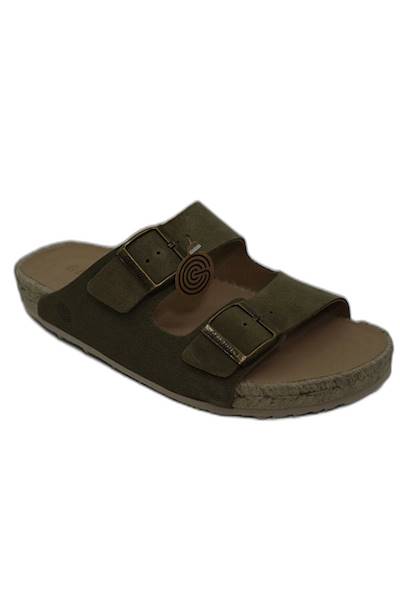 Klapki Manacor Velour GE-G 104956 zielony