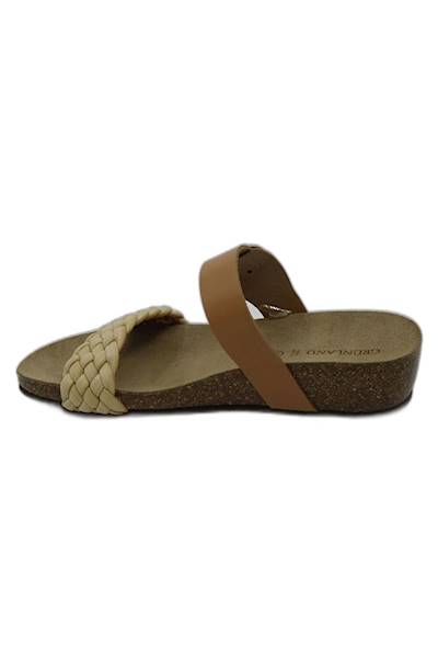 Klapki GRUNLAND MEMI GRCB 2989-70 beżowy