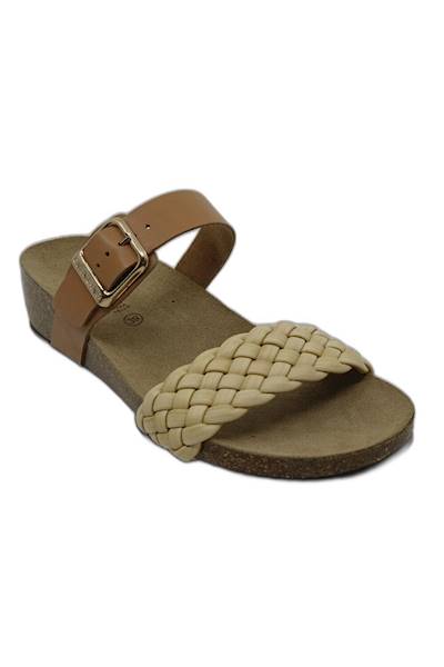 Klapki GRUNLAND MEMI GRCB 2989-70 Beżowy