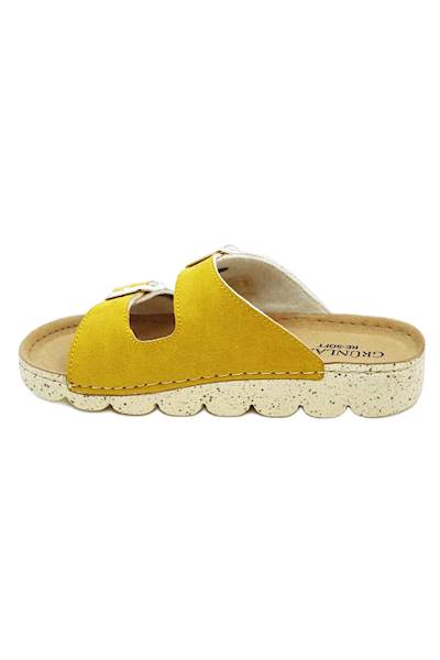 Klapki GRUNLAND GRCI3025 Soff Giallo żółty