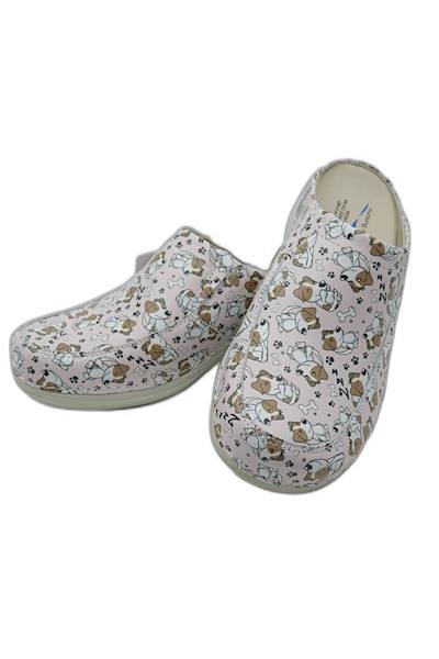 Klapki NURSING CARE Berlin NU-WG4AF53 Dog/róż