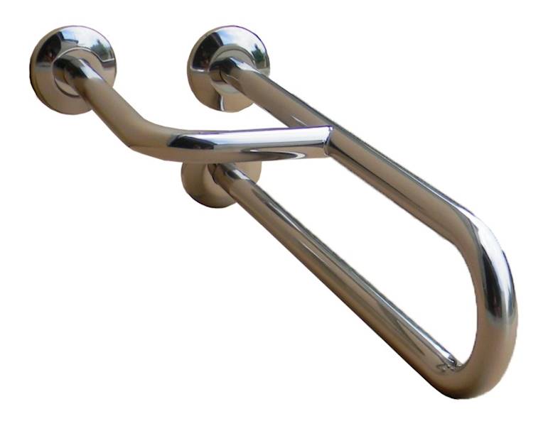Uchwyt umywalkowy 60 cm. lewy INOX