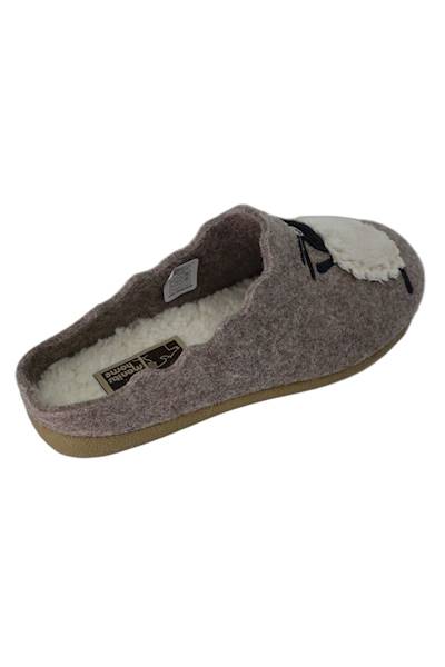 Kapcie MANITU 320088-08 beżowy