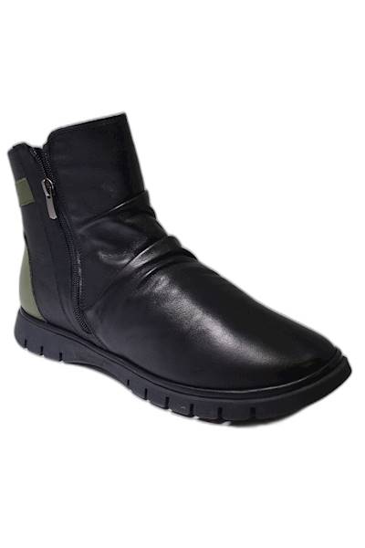 Botki MANITU 990164-07 czarny