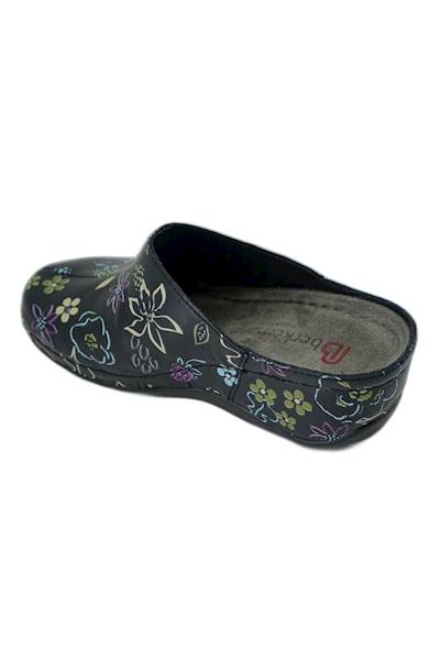 Klapki BERKEMANN Jada 01753-160 kwiaty/czarny
