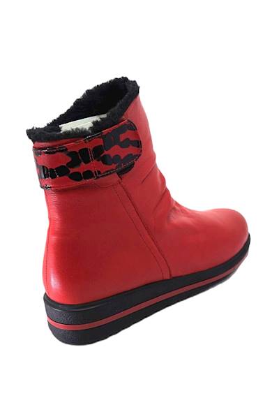 Botki MANITU 990332-04 czerwony