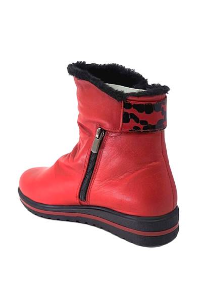 Botki MANITU 990332-04 czerwony