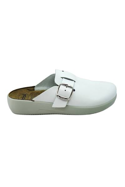 Klapki SCHOLL Nilla Buckle Med biały