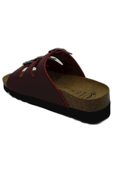Klapki SCHOLL Rio Wedge bordowy