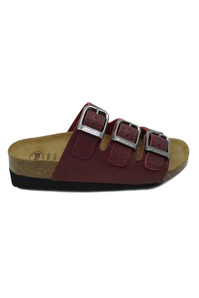 Klapki SCHOLL Rio Wedge bordowy