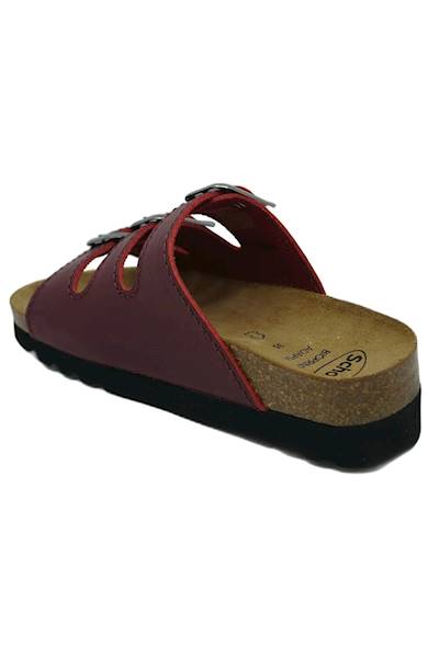 Klapki SCHOLL Rio Wedge bordowy