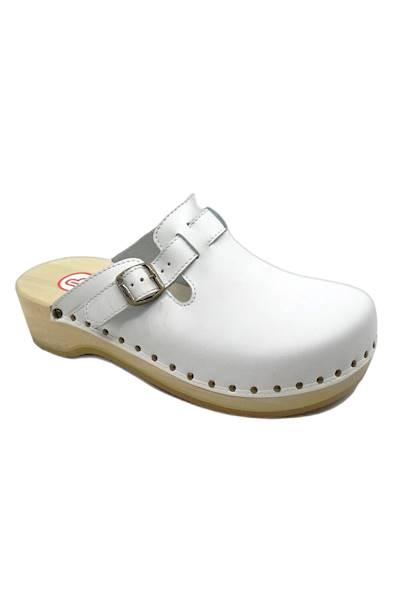 Klapki BERKEMANN Riemen Teoffler 00402-100 biały