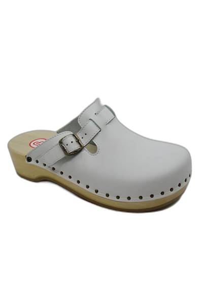Klapki BERKEMANN Riemen Teoffler 00402-100 biały