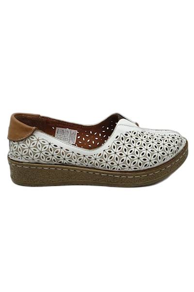 Półbuty  MANITU 840142-03 biały