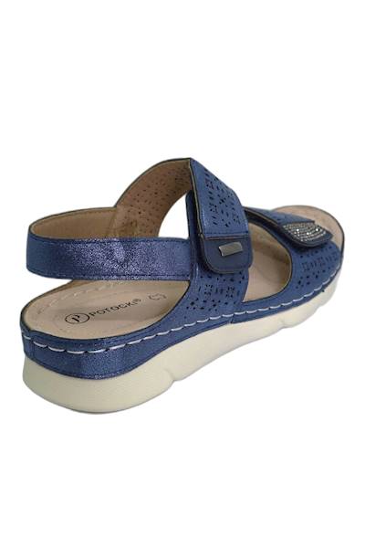 Sandałyi POTOCKI 25-90303NV niebieski