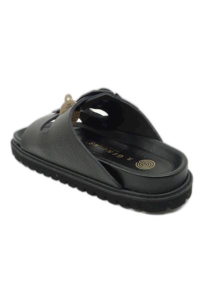 Klapki GENUINS Galia Embossed G106270 czarny