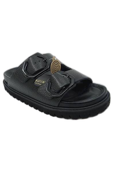 Klapki GENUINS Galia Embossed G106270 czarny