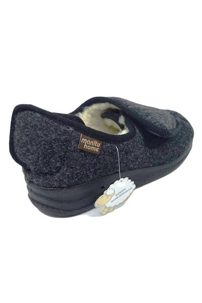 Kapcie MANITU 340245 szary