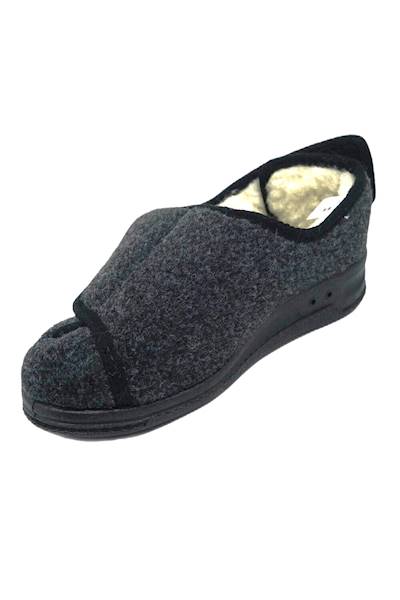 Kapcie MANITU 340245 szary