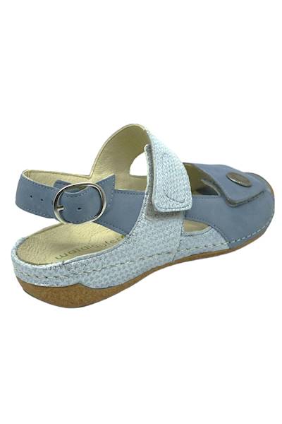Sandały WALDLAUFER Heliett 342002212267 niebieski