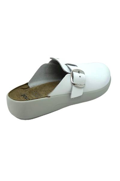 Klapki SCHOLL Nilla Buckle Med biały