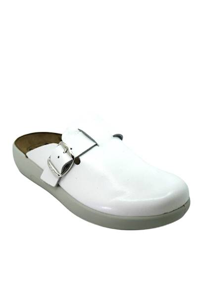 Klapki SCHOLL Nilla Buckle Med biały