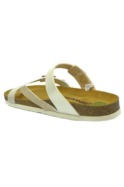 Klapki BRINKMANN 700898-82 beż/złoty