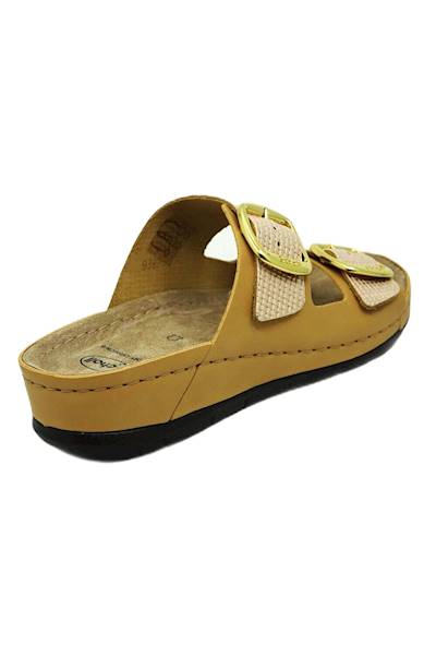 Klapki SCHOLL Aberdeen Med złoty/beżowy