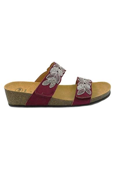 Klapki SCHOLL Otranto 2 Straps Med bordowy